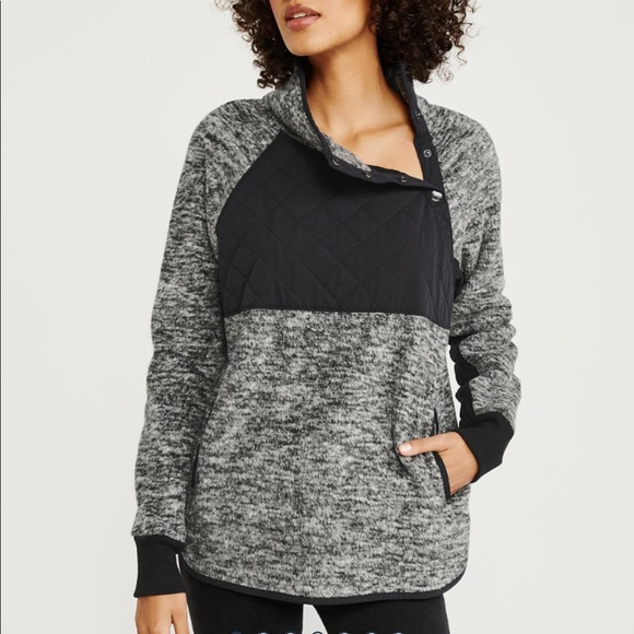 Abercrombie & Fitch Sweaters - Asymmetrical Snap-Up Fleece